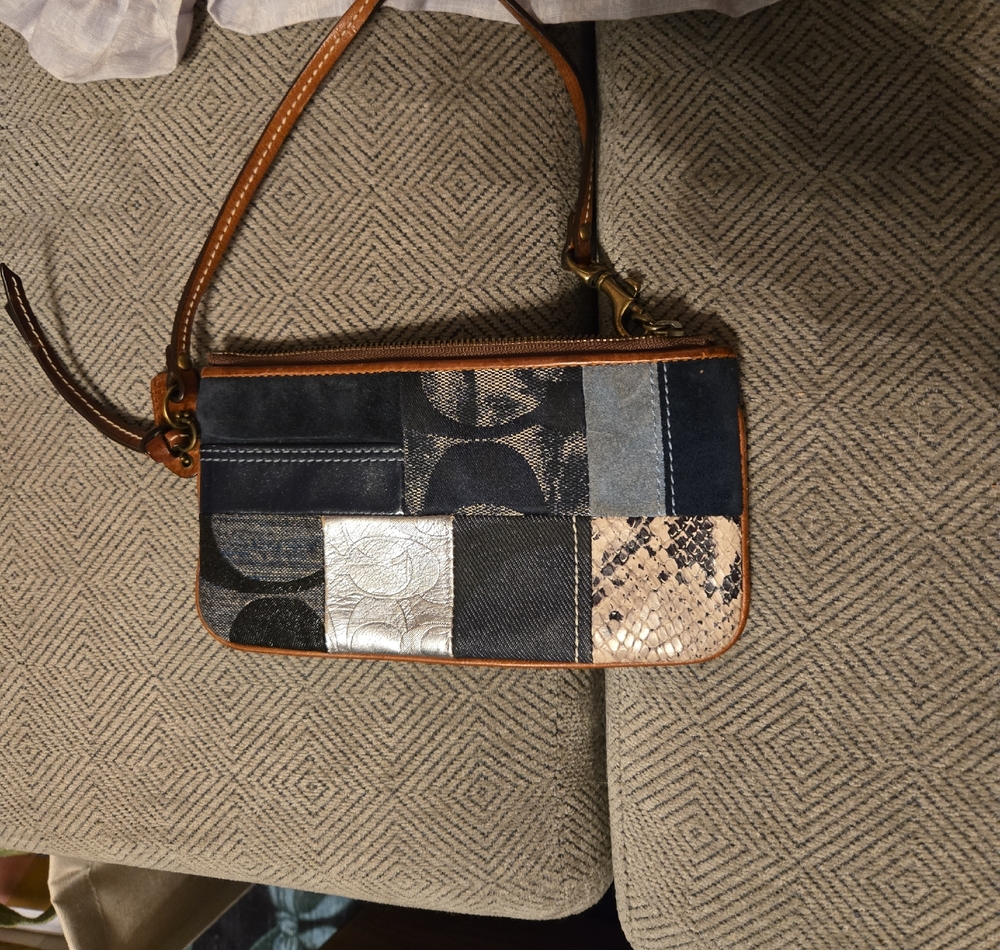 Coach Multicolor Patchwork Wristlet